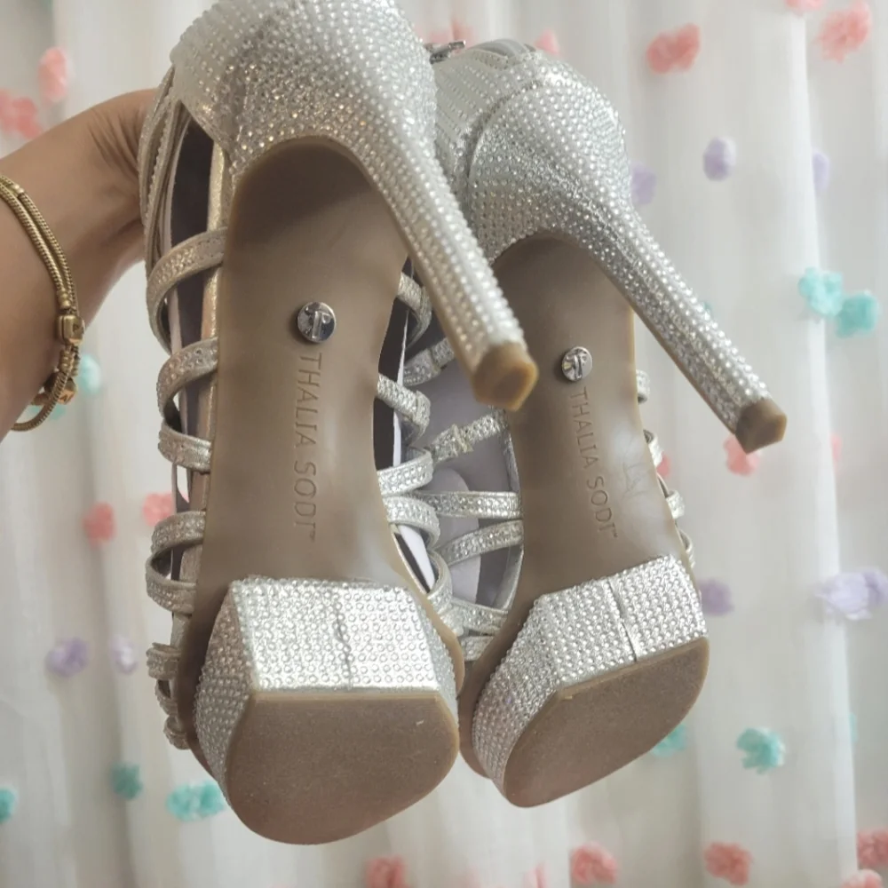 Thalia Sodi Silvia Strappy Platform Sandals (New In Box)